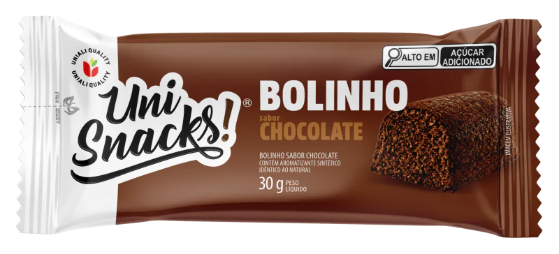 Bolinho sabor Chocolate 30g UniSnacks