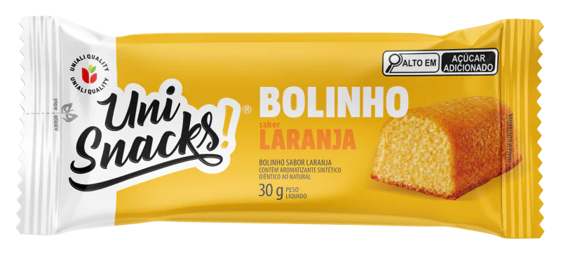 Bolinho sabor Laranja 30g UniSnacks